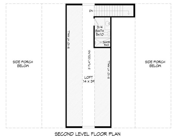 Farmhouse Floor Plan - Upper Floor Plan #932-31