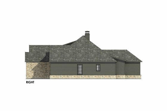 Exterior - Other Elevation 1 for Country House Plan #1096-81 - 4 bed, 3.5 bath