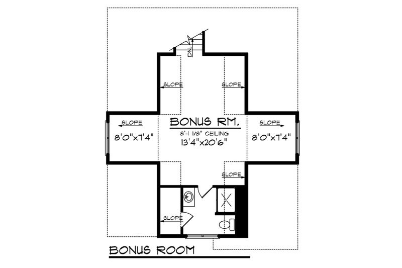Architectural House Design - Floor Plan - Other Floor for Ranch House Plan #70-1137 - 2 bed, 3 bath
