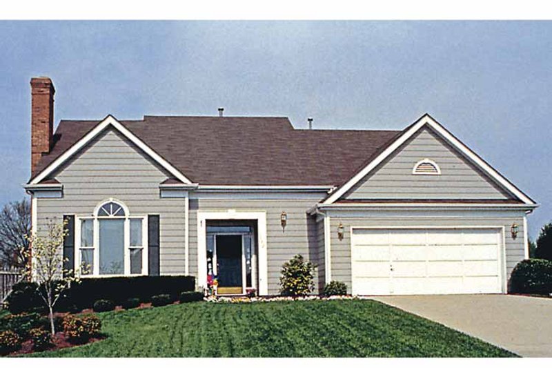 House Blueprint - Exterior - Front Elevation 3 for Country House Plan #453-481 - 3 bed, 2.5 bath