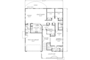 Adobe / Southwestern Style House Plan - 4 Beds 2 Baths 1600 Sq/Ft Plan #24-196 
