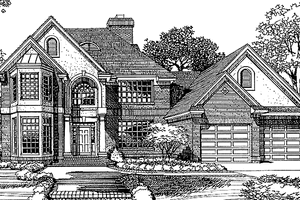 Dream House Plan - Traditional Exterior - Front Elevation Plan #985-9