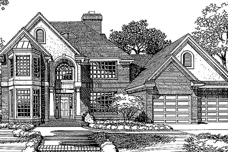 House Plan Design - Traditional Exterior - Front Elevation Plan #985-9