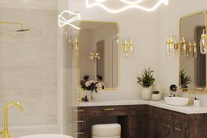 Interior - Master Bathroom 1 for Craftsman House Plan #119-450 - 4 bed, 4 bath