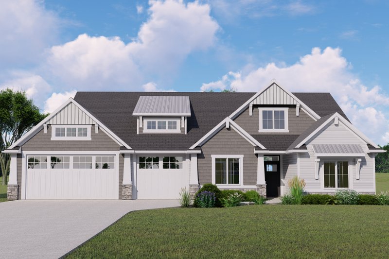 Home Plan - Barndominium Exterior - Front Elevation Plan #1064-152