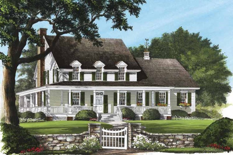 Dream House Plan - Country Exterior - Front Elevation Plan #137-319