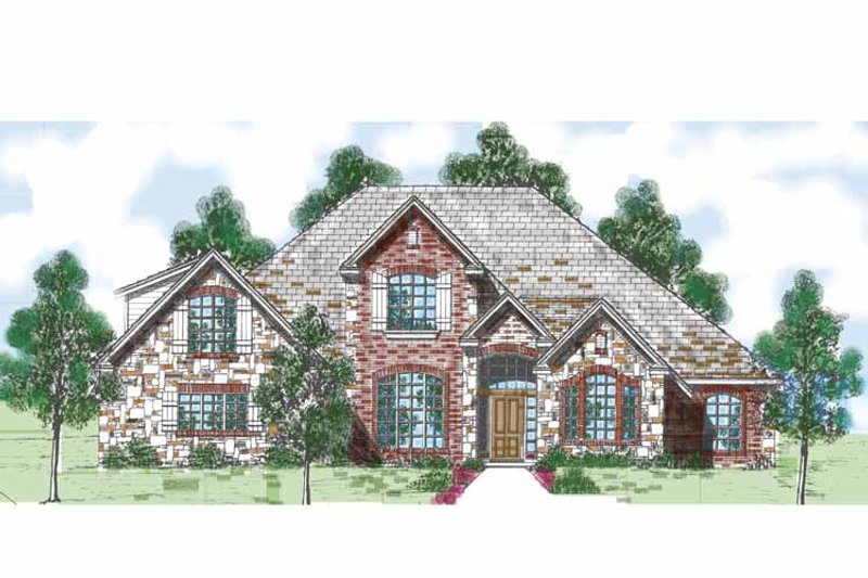 Dream House Plan - Exterior - Front Elevation 3 for Traditional House Plan #52-281 - 4 bed, 3.5 bath