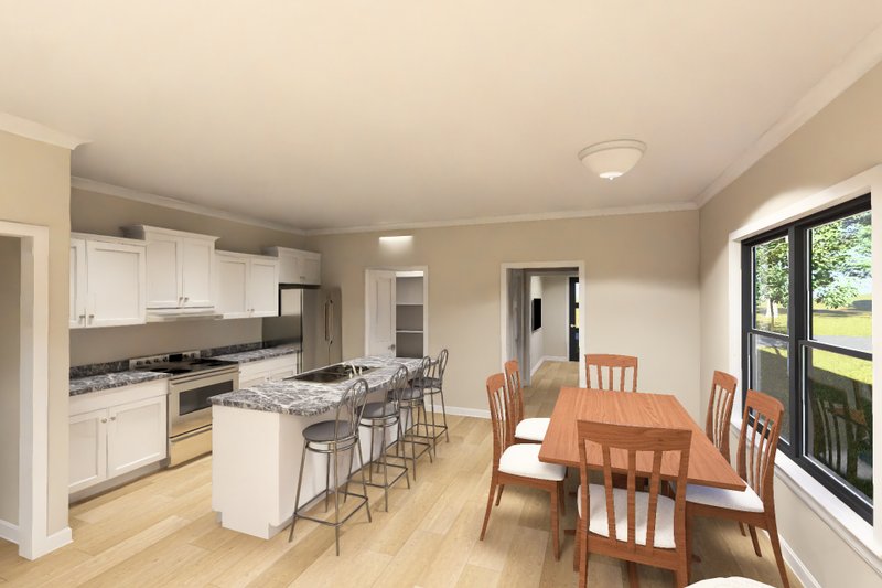 House Blueprint - Interior - Dining Room for Modern House Plan #513-2473 - 3 bed, 2.5 bath