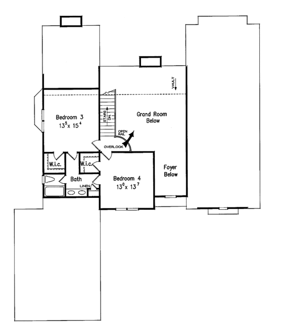 Home Plan - Traditional Floor Plan - Upper Floor Plan #927-792