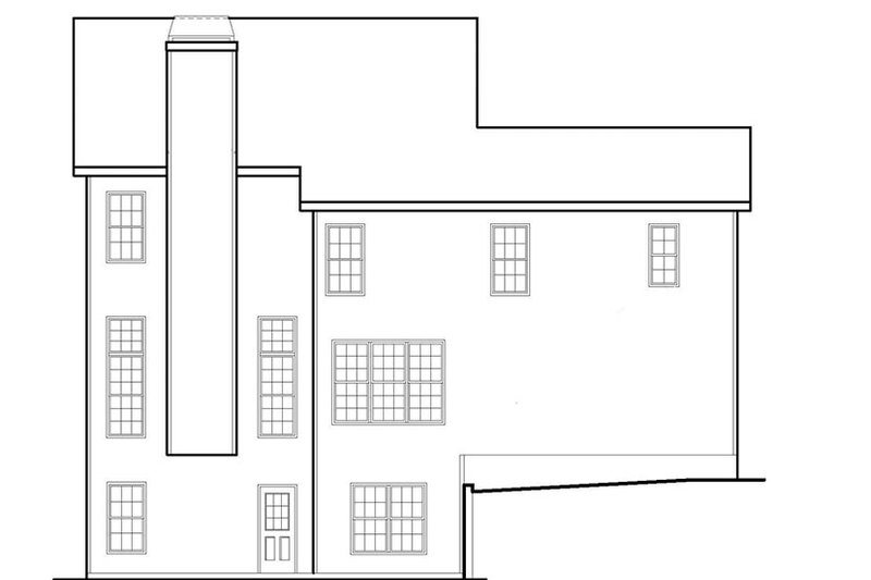 Home Plan - Exterior - Rear Elevation for Classical House Plan #927-614 - 4 bed, 2.5 bath