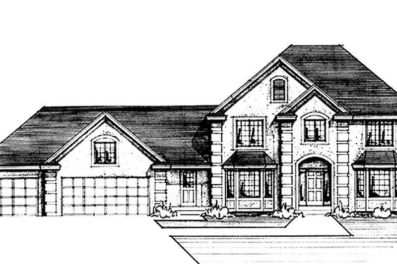 Architectural House Design - Traditional Exterior - Front Elevation Plan #51-917