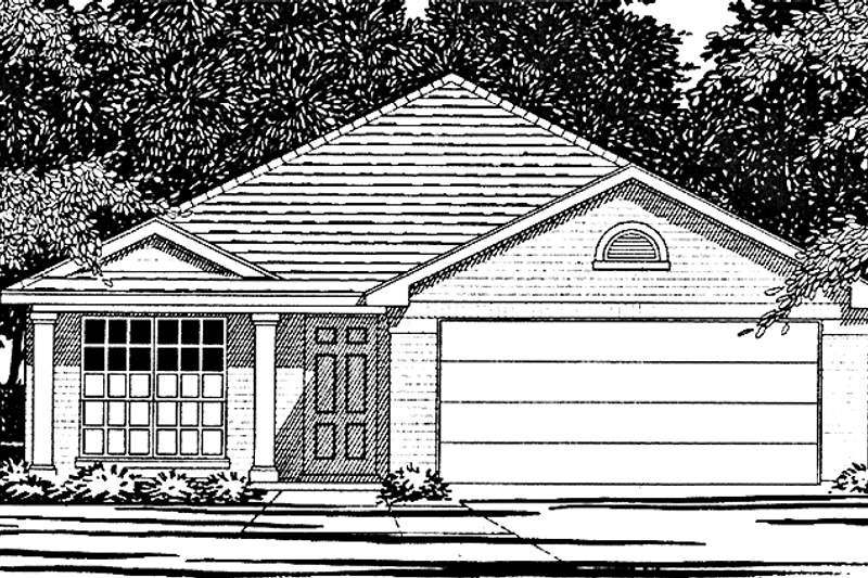 House Blueprint - Country Exterior - Front Elevation Plan #472-431