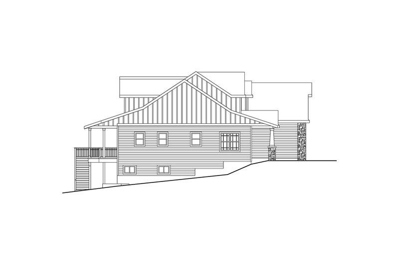 House Blueprint - Exterior - Other Elevation for Farmhouse House Plan #124-1465 - 5 bed, 3 bath