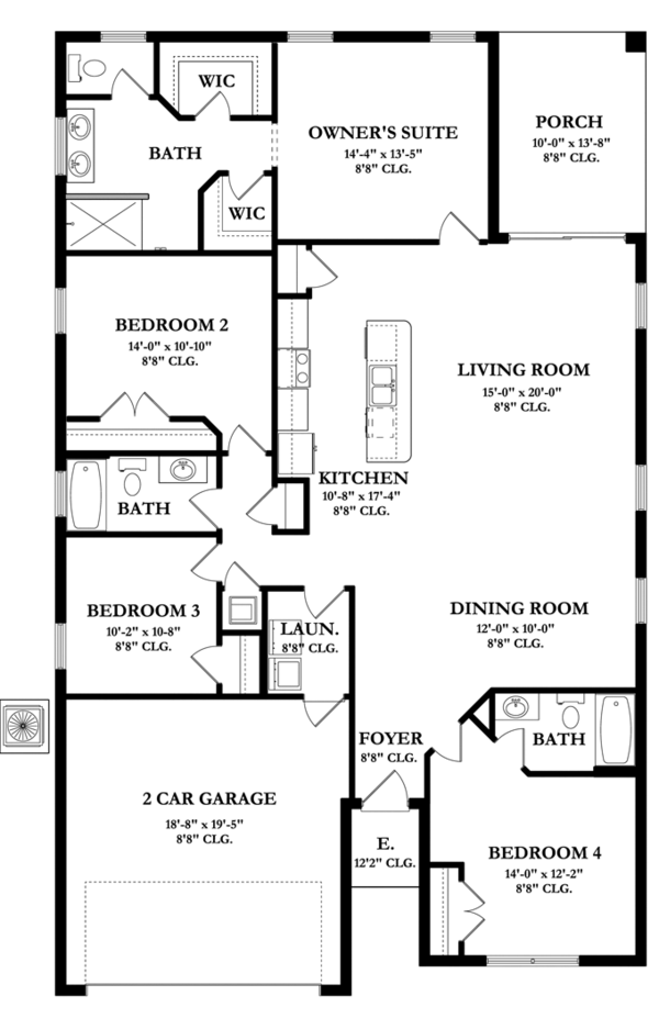 House Blueprint - Mediterranean Floor Plan - Main Floor Plan #1058-57
