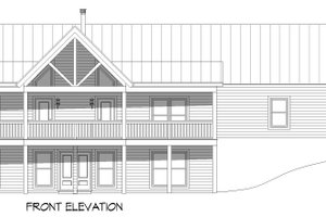 Exterior - Front Elevation 3 for Southern House Plan #932-945 - 2 bed, 2 bath