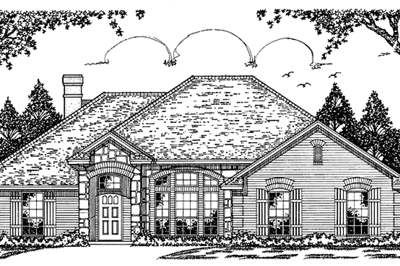 Dream House Plan - Country Exterior - Front Elevation Plan #42-478