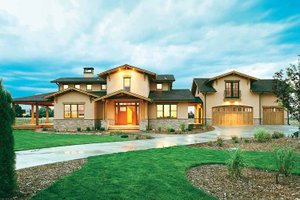 Exterior - Front Elevation Home Plan - Craftsman Exterior - Front Elevation Plan #1042-1