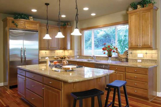 Interior - Kitchen 5 for Craftsman House Plan #132-241 - 4 bed, 3.5 bath