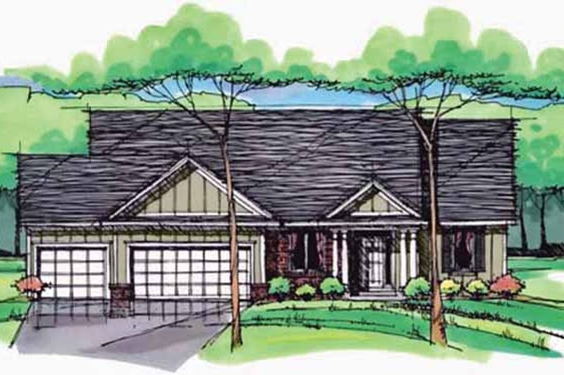 Dream House Plan - European Exterior - Front Elevation Plan #51-975