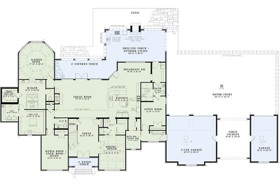 European house plan and luxury floor plan