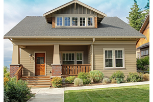 Craftsman Exterior - Front Elevation Plan #461-31