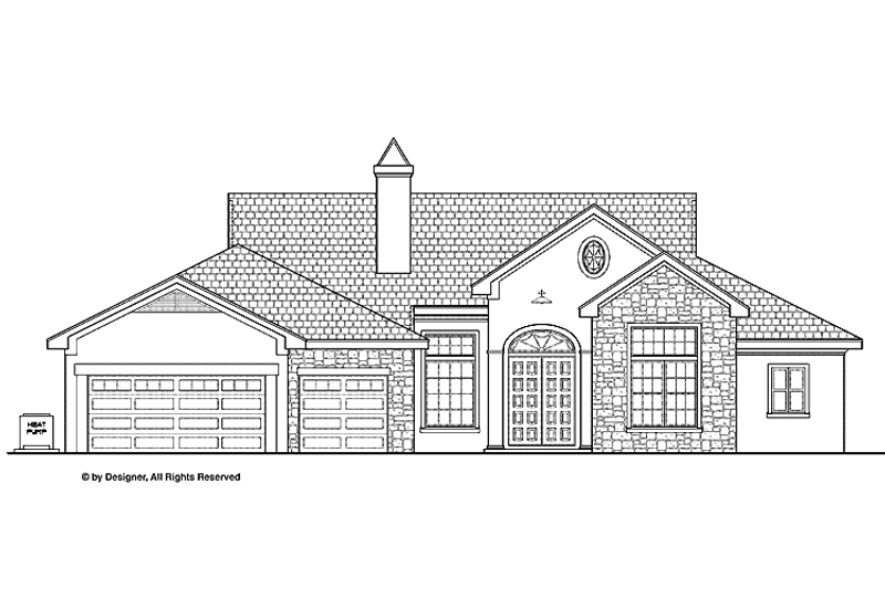 Dream House Plan - Exterior - Front Elevation 3 for Traditional House Plan #1019-16 - 4 bed, 3.5 bath