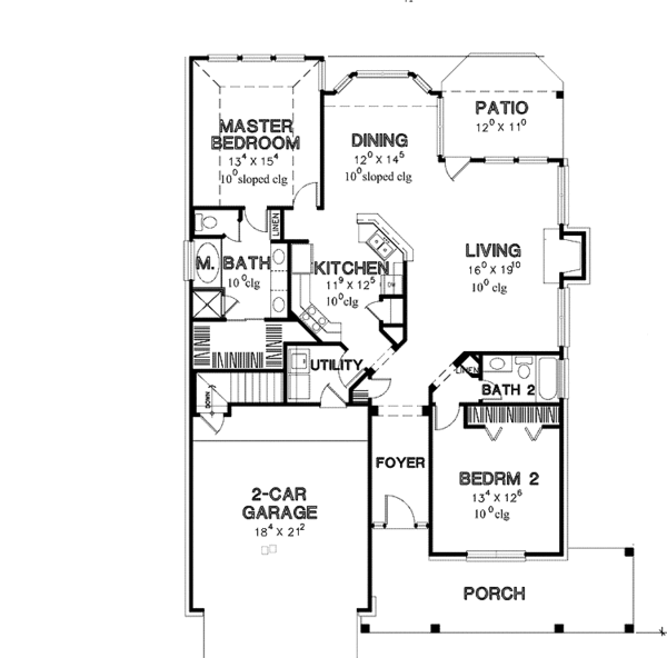 Dream House Plan - Country Floor Plan - Main Floor Plan #472-428