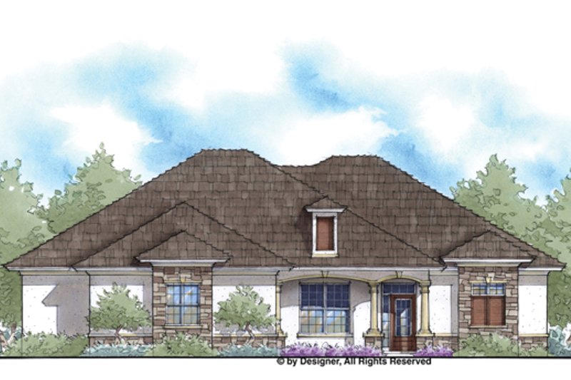 Home Plan - Country Exterior - Front Elevation Plan #938-75