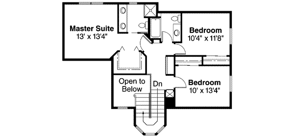 Dream House Plan - Mediterranean Floor Plan - Upper Floor Plan #124-244