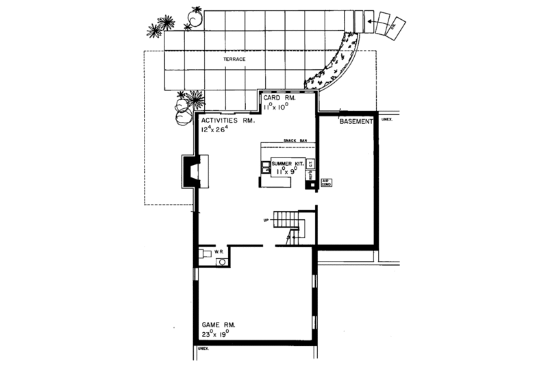 Dream House Plan - Floor Plan - Upper Floor for Contemporary House Plan #72-639 - 3 bed, 2 bath