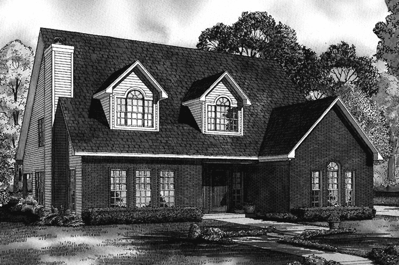 Home Plan - Exterior - Front Elevation 3 for Colonial House Plan #17-2764 - 3 bed, 2.5 bath