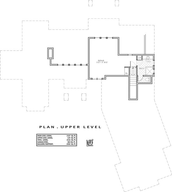 Architectural House Design - Craftsman Floor Plan - Upper Floor Plan #892-11