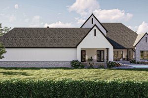 Exterior - Rear Elevation for Modern House Plan #455-575 - 5 bed, 5 bath