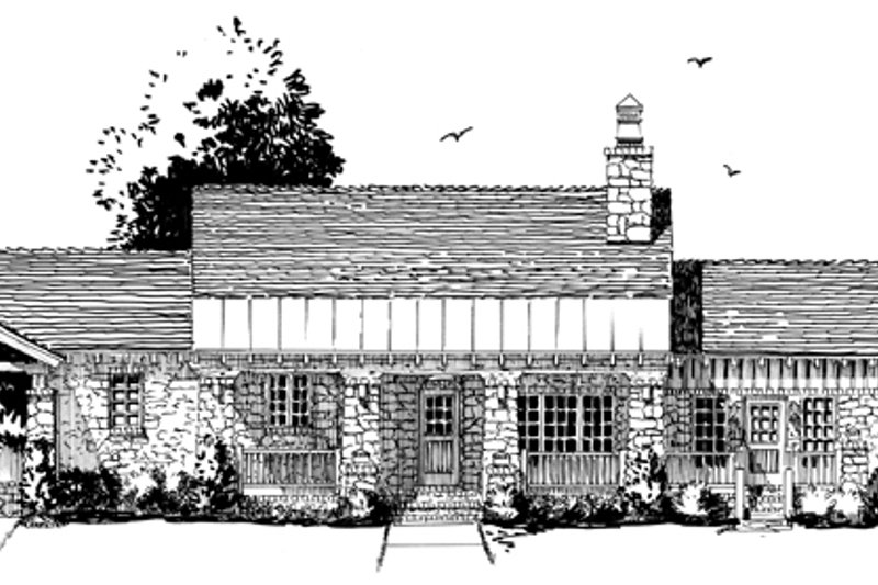 Architectural House Design - Exterior - Front Elevation 4 for Craftsman House Plan #942-19 - 3 bed, 2.5 bath