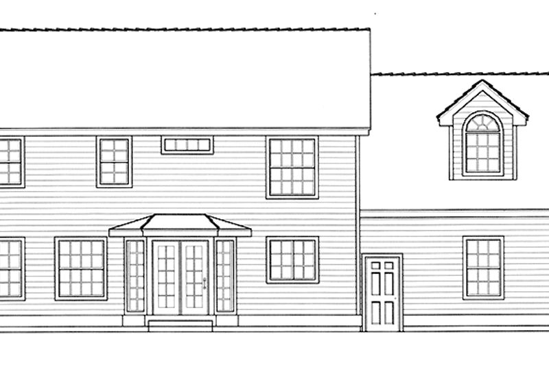 House Plan Design - Exterior - Rear Elevation for Country House Plan #1037-31 - 3 bed, 2.5 bath
