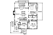 Home Plan - Country Floor Plan - Main Floor Plan #930-29