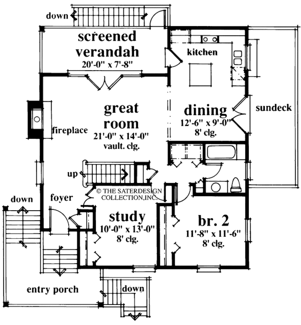 Home Plan - Country Floor Plan - Main Floor Plan #930-29