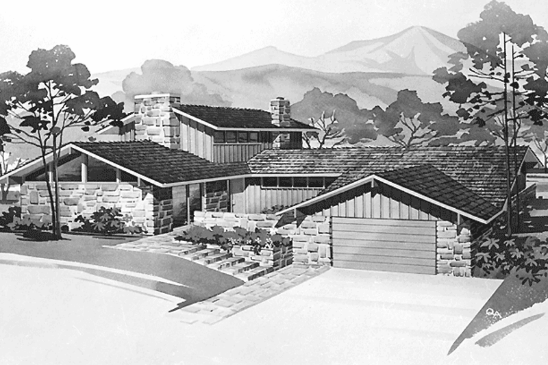Architectural House Design - Contemporary Exterior - Front Elevation Plan #72-560