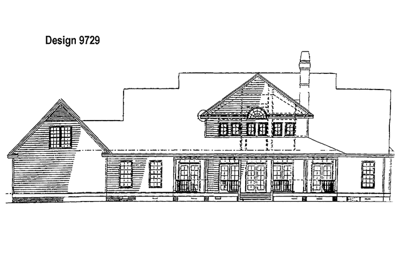Dream House Plan - Exterior - Rear Elevation for Country House Plan #929-171 - 5 bed, 3.5 bath