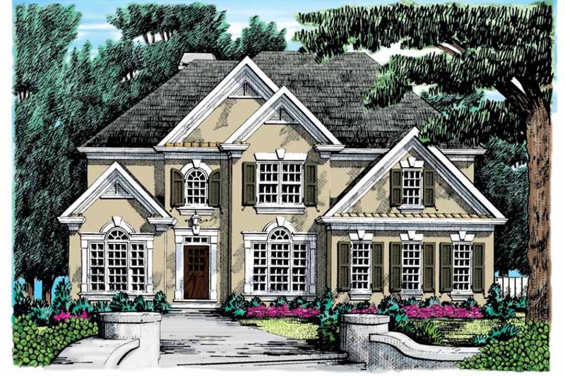 Home Plan - Colonial Exterior - Front Elevation Plan #927-682