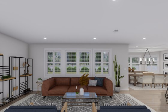 Interior - Family Room 1 for Traditional House Plan #1060-107 - 3 bed, 2.5 bath