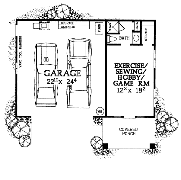 Home Plan - Traditional Floor Plan - Main Floor Plan #72-259