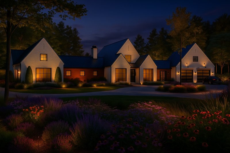 Dream House Plan - Exterior - Front Elevation 4 for Contemporary House Plan #928-377 - 3 bed, 3.5 bath