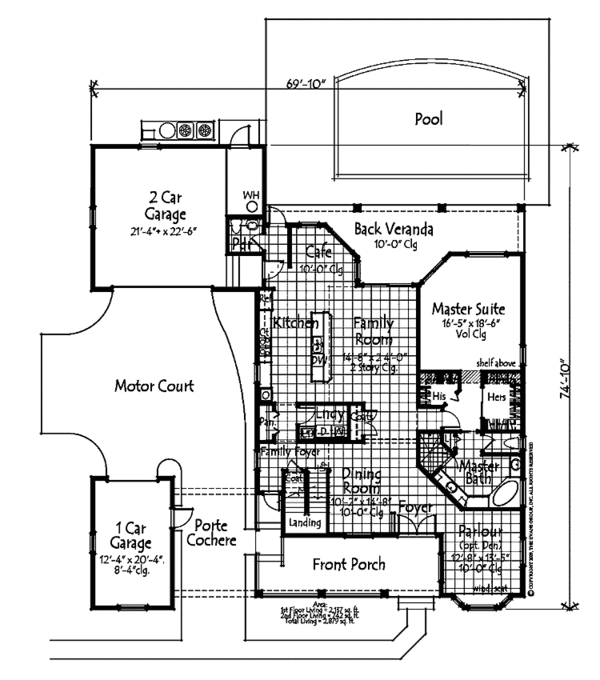 Home Plan - Country Floor Plan - Main Floor Plan #1007-55
