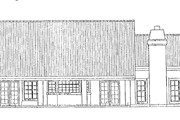 Mediterranean Style House Plan - 5 Beds 3.5 Baths 3174 Sq/Ft Plan #72-921 Exterior 