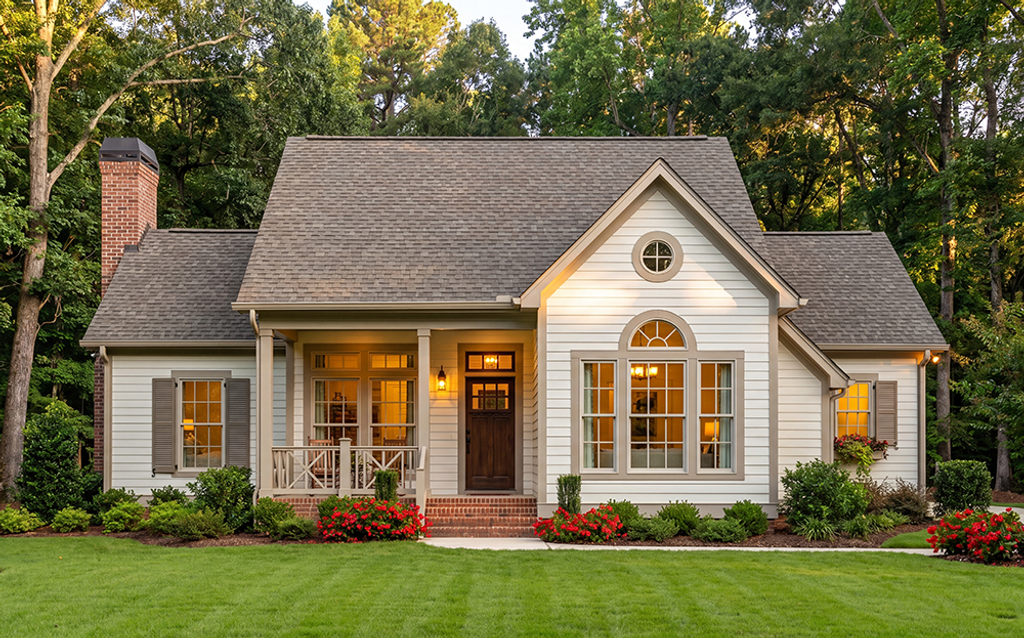 Exterior - Front Elevation 2 for Traditional House Plan #406-272 - 3 bed, 2 bath