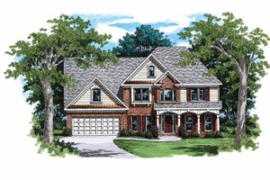 Country Exterior - Front Elevation Plan #927-81