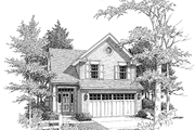Traditional Style House Plan - 3 Beds 2.5 Baths 1486 Sq/Ft Plan #48-777 Exterior 