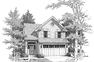 Exterior - Front Elevation 3 for Traditional House Plan #48-777 - 3 bed, 2.5 bath