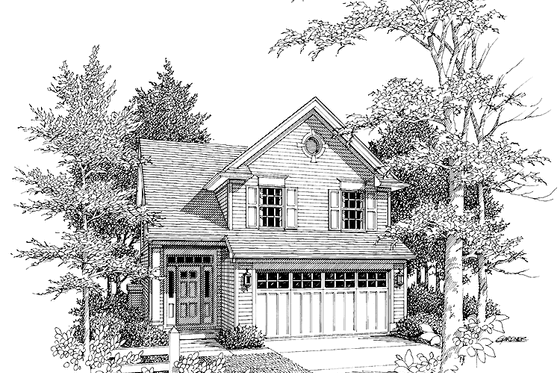 Exterior - Front Elevation 3 for Traditional House Plan #48-777 - 3 bed, 2.5 bath